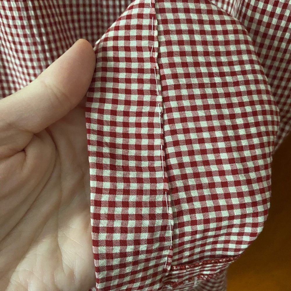 Vintage Red Gingham Dress - Picture 7 of 7